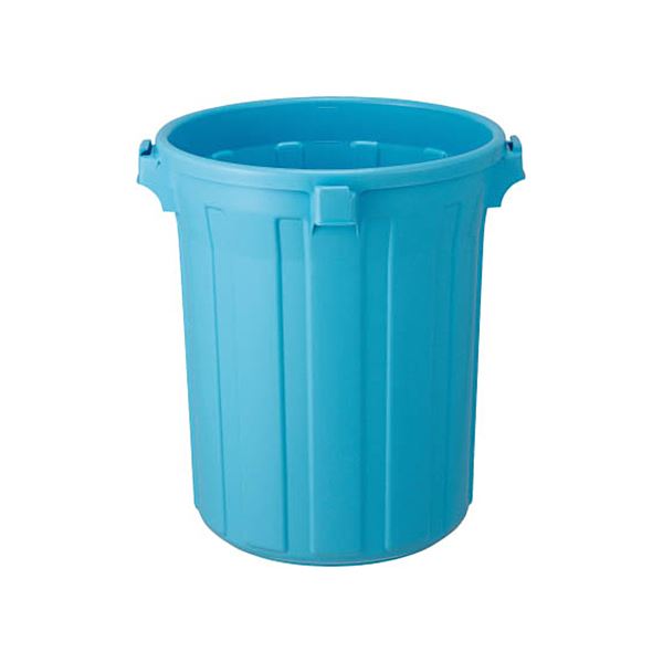 単品 TRUSCO エコペール 丸型 (円形 ラウンド) 本体85L ブルー RBK-90 1個（フタ別売 ） 青 送料無料の通販は