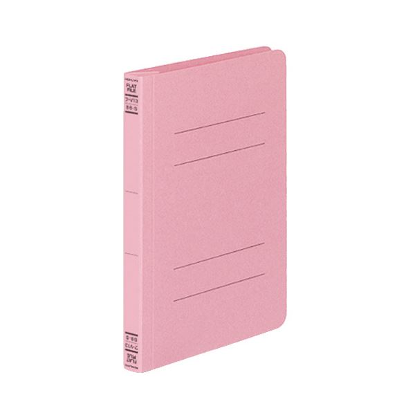 (まとめ) コクヨ フラットファイルV(樹脂製とじ具) B6タテ 150枚収容 背幅18mm ピンク フ-V13P 1パック(10冊) 【×10セット】
