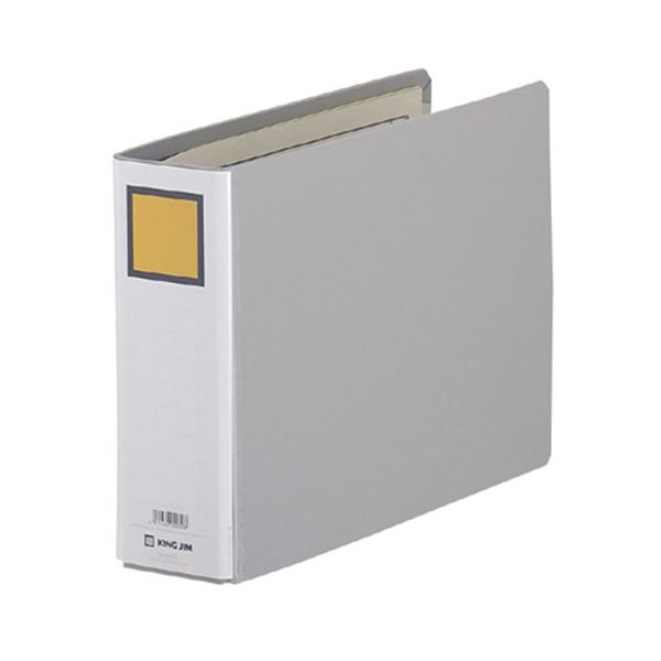 (まとめ) キングファイルG B5ヨコ 500枚収容 背幅66mm グレー 965N 1冊 【×30セット】 収納力抜群 便利な片開きファイル B5サイズで500枚収容 背幅66mm シックなグレーでオシャレに整理 965Nが30冊セットでお得 送料無料の通販は
