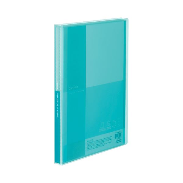 （まとめ）コクヨ クリヤーブック（Glassele） 固定式 A4タテ 40ポケット ライトブルー ラ-GL40LB 1冊 【×10セット】 青 送料無料の通販は 6,212円
