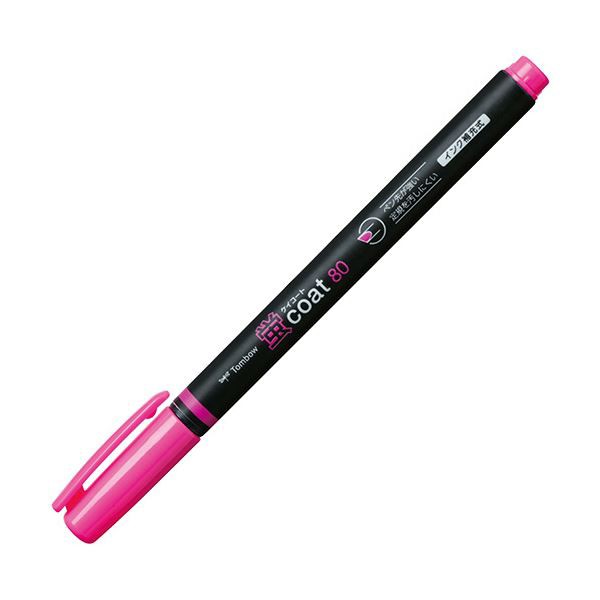 トンボ鉛筆 蛍光ペン 蛍コート80 黄 WA-SC91(黄): 事務用品