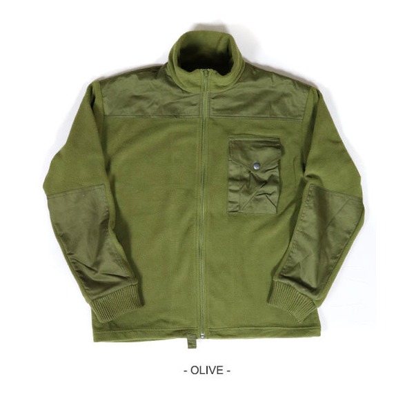 カナダ軍 IECS 改良型 環境服装システム フリース ジャケット レプリカ L オリーブ 保温性 ミリタリーウェア 軍モノ