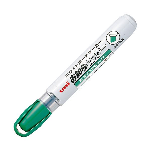 (まとめ) 三菱鉛筆 ホワイトボードマーカー お知らセンサー 中字角芯 緑 PWB1205K.6 1セット(10本) 【×5セット】 白 送料無料の通販は 6,963円