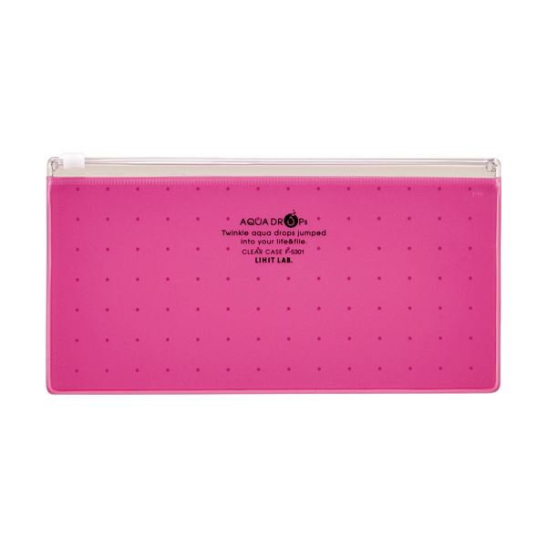 （まとめ）リヒトラブ AQUA DROPsクリヤーケース PEN（通帳）赤 F-5301-3 1枚【×30セット】 送料無料の通販は