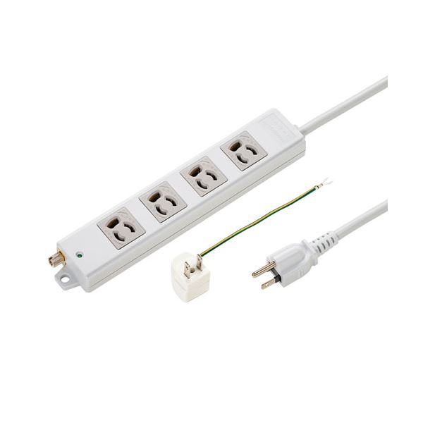 抜け止めタップ 3m TAP-5431MGN2-3 パワフルな3メートルの電源タップ 4つの差込口で3P抜け止め 安心のサンワサプライ製品 送料無料の通販は 5,676円