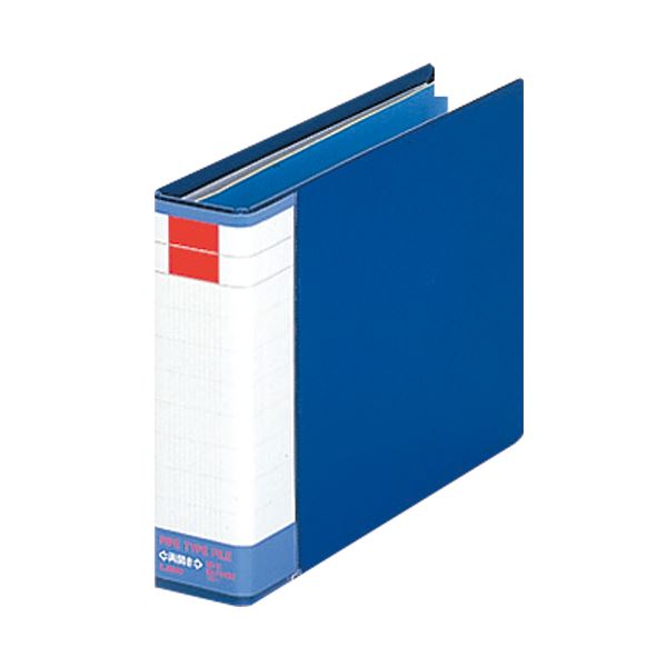 （まとめ）ライオン事務器 パイプ式ファイル(環境)両開き A5ヨコ 300枚収容 30mmとじ 背幅51mm ブルー No.736RK 1冊 【×5セット】 青 送料無料の通販は 9,072円