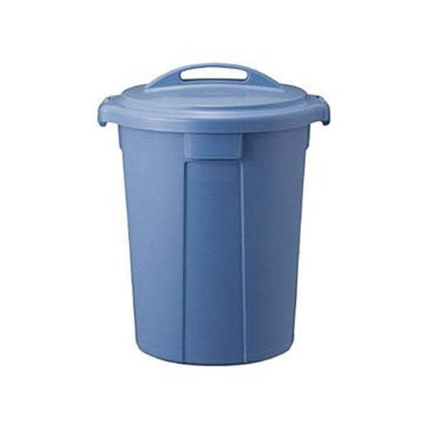 単品 （まとめ）TRUSCO PPペール丸型 形 ラウンド) 本体45L ブルー TPPM-45-B 1個（フタ別売 ）【×5】 青