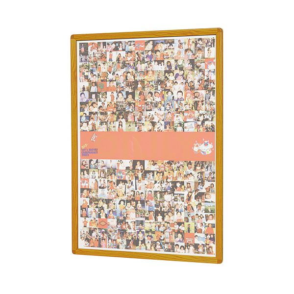 馬印 楽ラクパネル ラクパー B1 木目調 QM-B1W 1枚 使い勝手抜群 多機能ポスターパネル 縦横自在 ラクラク利用 B1サイズの木目調パネルQM-B1W、1枚でお得 送料無料の通販は