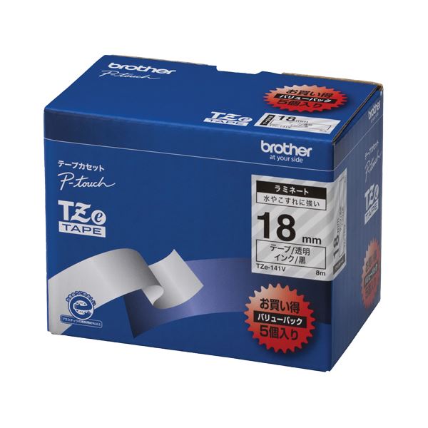 (まとめ) ブラザー BROTHER ピータッチ TZeテープ ラミネートテープ 24mm 緑／黒文字 TZE-751 1個 〔×10セット〕〔代引不可〕 ⁄mis⁄gr⁄135⁄