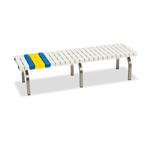 ホームベンチ ステン 1500 白 ホワイト W1503×D400×H365mm テラモト 組立式 白