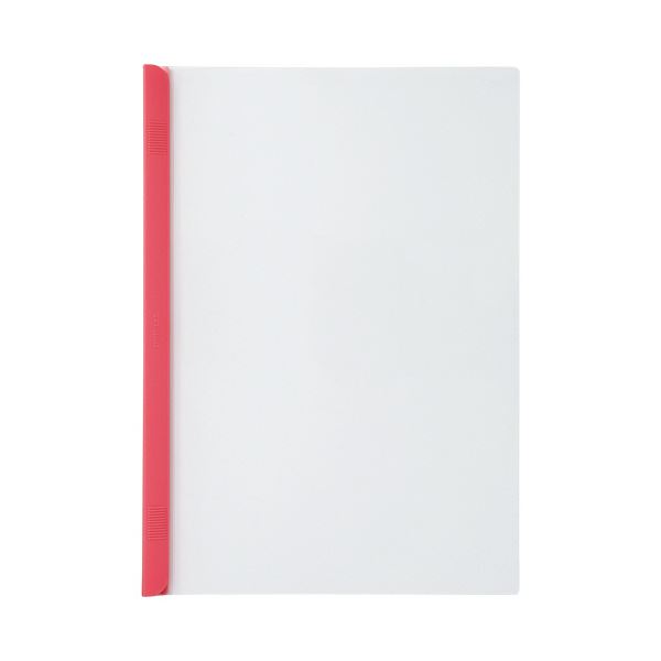 （まとめ）リヒトラブ リクエストスライドバーファイル 厚とじタイプ A4タテ 50枚収容 赤 G1730-3 1パック（10冊） 【×5セット】 送料無料の通販は 8,923円