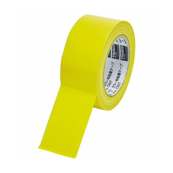 (まとめ) TRUSCO カラー布粘着テープ 幅50mm×長さ25m イエロー CNT-5025-Y 1巻 【×30セット】 黄 送料無料の通販は 20,377円