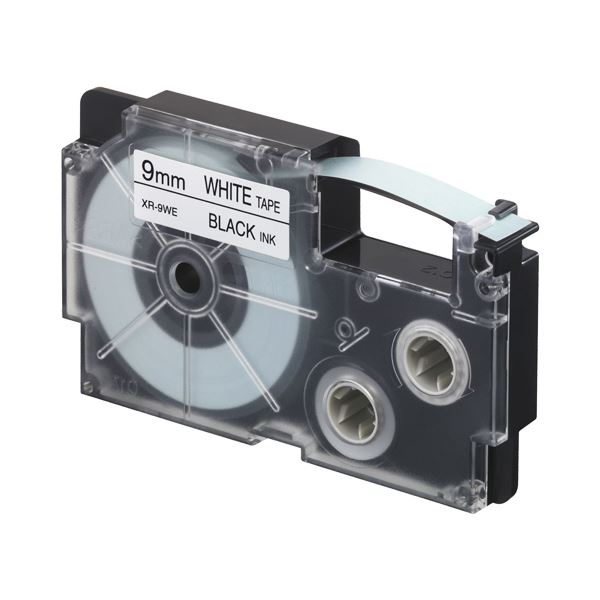 (まとめ）カシオ NAME LANDスタンダードテープ 9mm×8m 白/黒文字 XR-9WE 1セット(5個)【×3セット】 送料無料