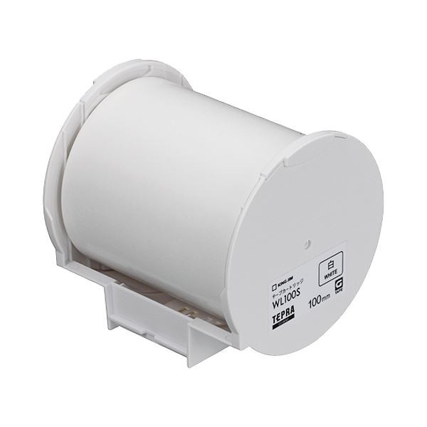 (まとめ）キングジム テプラ Grand テープカートリッジ 100mm 白 WL100S 1個【×3セット】 送料無料の通販は