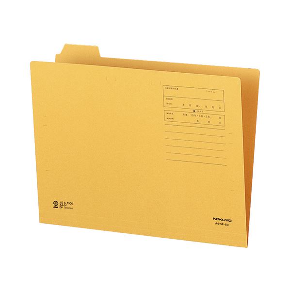 （まとめ）コクヨ 1/5カットフォルダー A4第1見出し A4-5F-1N 1セット（20冊）【×5セット】 送料無料の通販は