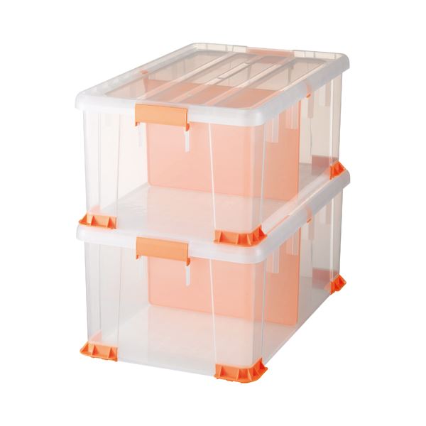 (まとめ）サンカ 書類保管用ケース XLTCP-74-30CL2P 1セット（2個）【×3セット】 送料無料の通販は