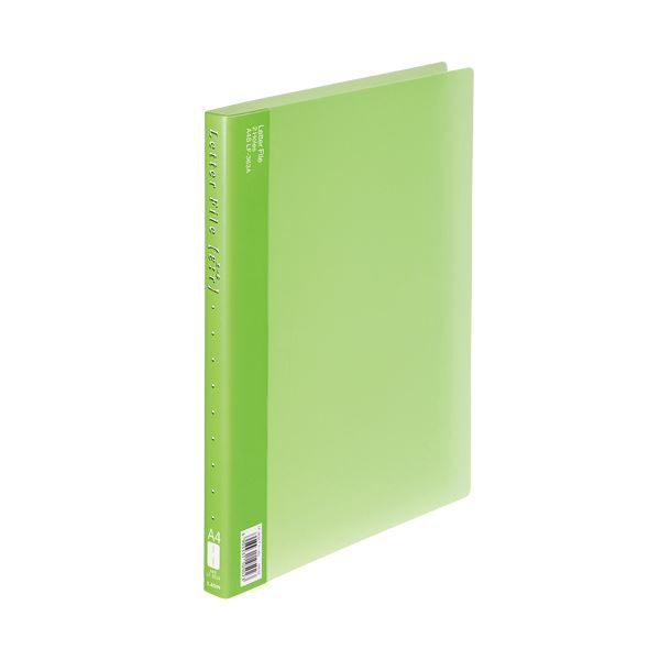 （まとめ）ライオン事務器PPレターファイル(エール) A4タテ 120枚収容 背幅18mm グリーン LF-363A-G 1冊 【×20セット】 緑 送料無料の通販は