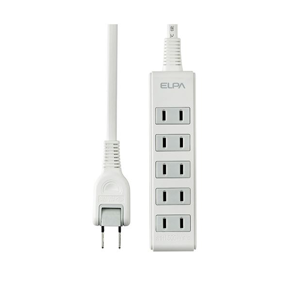 (まとめ) コンパクトタップ 5個口 5mLPT-505N(W) 1個 【×10セット】 頼れる安全設計 耐熱性抜群 (まとめ)ELPA スーパーコンパクトタップ 5口5mLPT-505N(W) 1個【×10セット】 送料無料の通販は