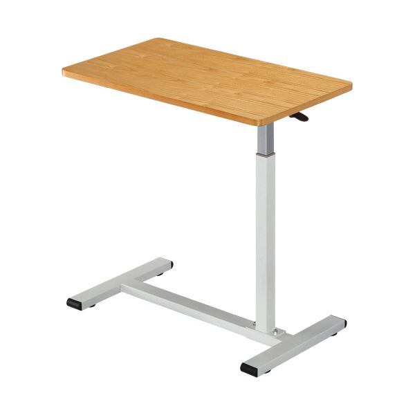 YAMAZEN レバー式昇降テーブル 机 オーク/ホワイト KUT-7040（OAK/WH） 1台 【組立品】 白 送料無料の通販は
