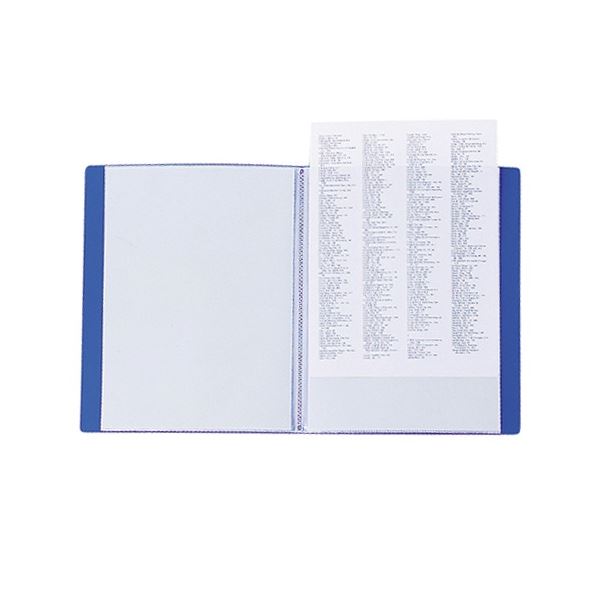 リヒトラブ リクエスト クリヤーブック A5タテ 20ポケット 背幅16mm 青 G3216-8 1セット(10冊) 送料無料の通販は