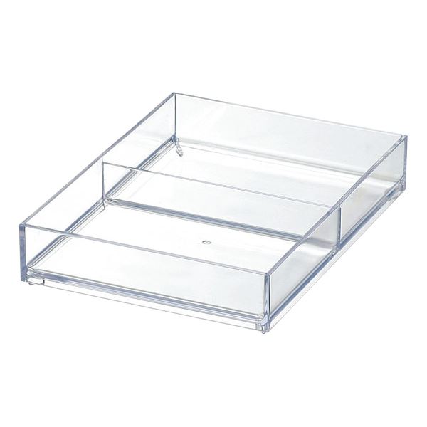 (まとめ) システムトレー 【A6 2分割】 アクセサリー 文具 整理 収納 クリア 『ライフモデュール』 【40個セット】 送料無料の通販は