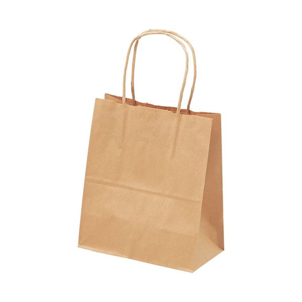 (まとめ）タカ印 手提げバック 茶無地 特小 50-5914 25枚入【×5セット】 持ち運びに便利 シンプルなデザインのお茶色トートバッグ 小さめサイズで25枚入り （5セット） 送料無料の通販は 10,253円