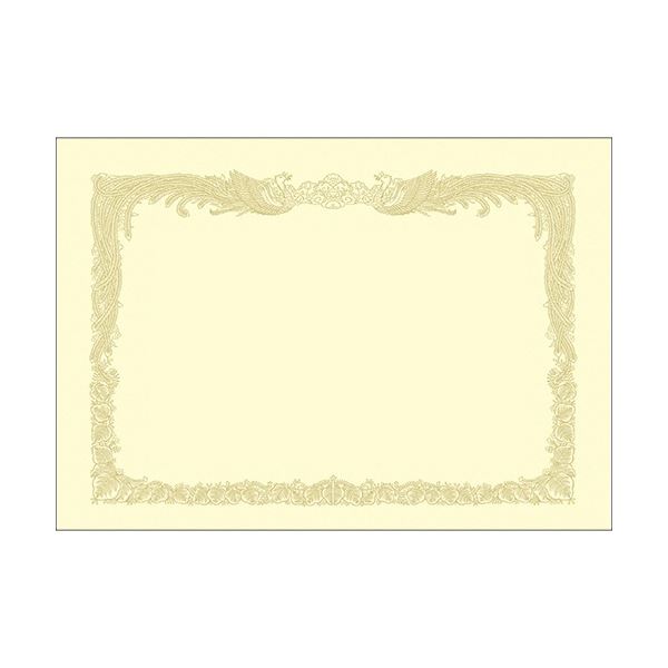 ササガワ タカ印 OA賞状用紙 厚口 クリーム B4 タテ書用 10-1377 1ケース(100枚) 送料無料