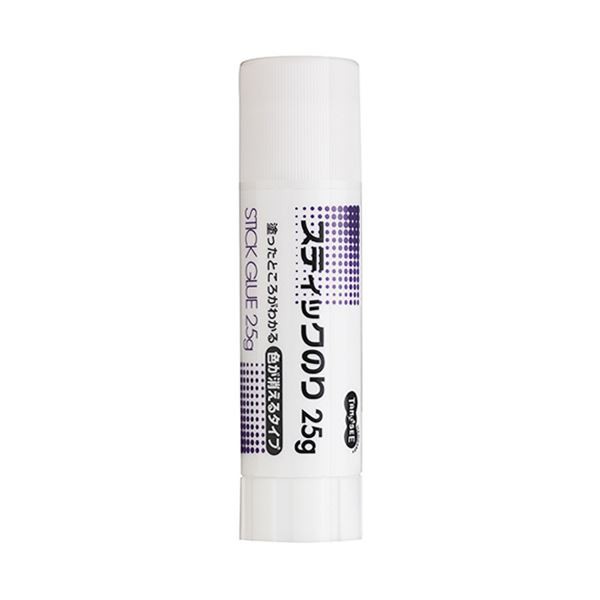 (まとめ) TANOSEE スティックのり色が消えるタイプ 25g 1本 【×100セット】 色が消える 驚きのスティックのり 25g×1本セット まとめ買いでお得 100セット限定 送料無料の通販は