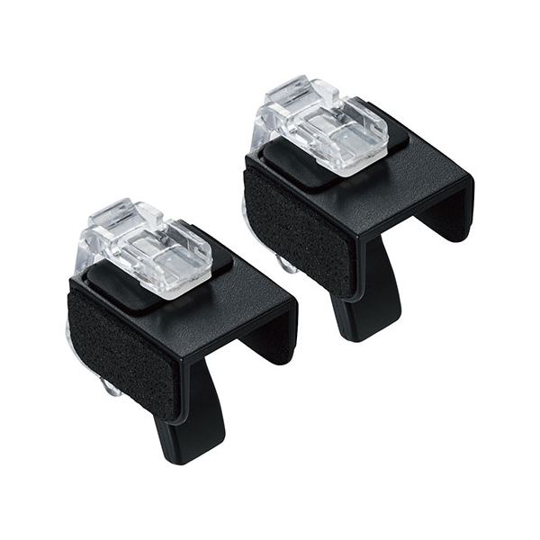 【5個セット】 スマホ用 フィンガーレスト ホルダー ゲーミング 小指サポート 2個入 ブラック P-GMFR01BKX5 黒 指先の快適さを極める スマホゲーム専用 小指サポートホルダー【5個セット】ブラック 黒 送料無料の通販は 7,625円