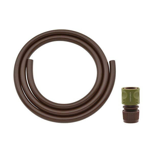 (まとめ) カクダイ GAONA ホーセンド付き散水ホース 4m ブラウン GA-QD034 1本 【×3セット】 茶 送料無料の通販は 15,867円