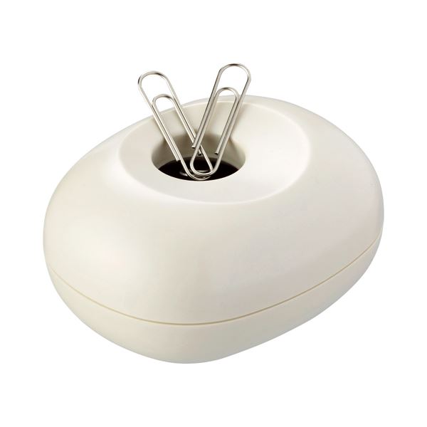 （まとめ） プラス クリップケース ホワイトCP-500 1個 【×30セット】 白 可愛らしさ満点 ラウンドフォルムが魅力のクリップケースホワイトCP-500 30個セットでお得にGET 白 送料無料