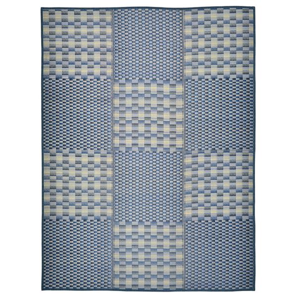 い草 藺草 ラグマット じゅうたん カーペット 敷き物 絨毯 約240×320cm ブルー 抗カビ い草 コンパクトパフラグ 裏貼り 撥水 キハチ リビング ダイニング 青 送料無料の通販は 27,169円