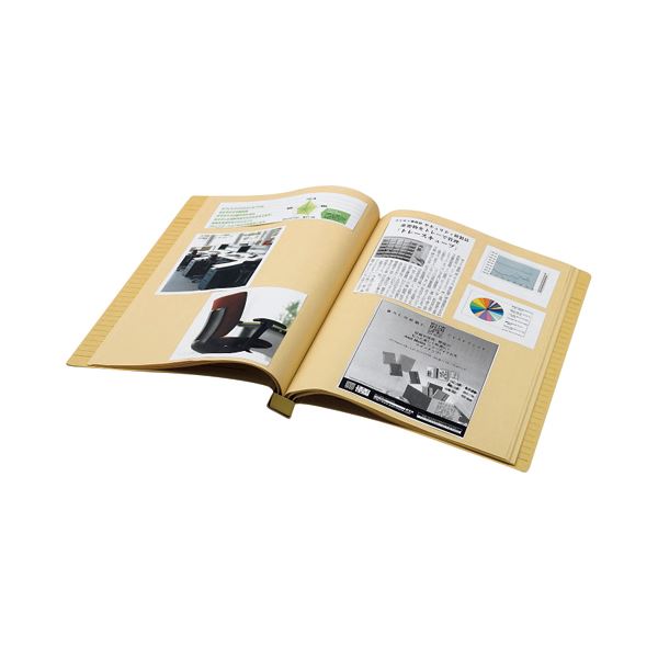 (まとめ) ライオン事務器 スクラップブック B4タテ クラフト台紙28枚付 背幅25mm No.560 1冊 【×30セット】 送料無料の通販は