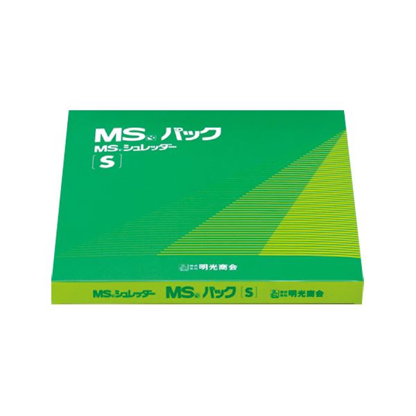 明光商会 シュレッダー用ゴミ袋 MSパック 透明 Sサイズ 1パック(100枚) 【×10セット】 透明で使いやすい シュレッダー用ゴミ袋MSパックSサイズ100枚入り×10セット 長持ちで経済的な消耗品 シュレッダーのお供に最適 送料無料