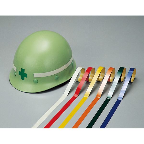 ヘルメット用ライン HL-E(大) ■カラー：反射緑 【10本1組】 【単品 】 グリーンリフレクトヘルメットライン HL-E(大) ■10本1組【単品】 送料無料の通販は