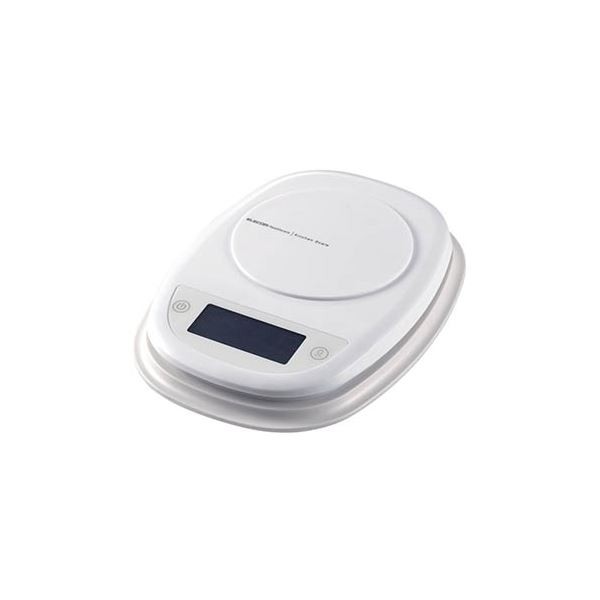（まとめ） キッチン 台所 スケール/最大2kg/最小0.1g表示/ホワイト HCS-KS01WH 【×2セット】 白 送料無料の通販は