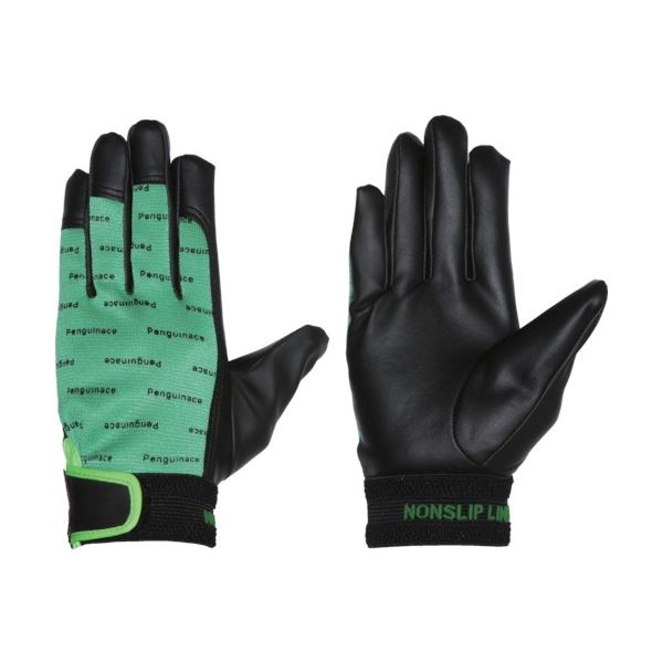 (まとめ) ペンギンエースジャパン ノンスリップエレカー 黒 LL グリーン PA-2124 1双 【×3セット】 緑 送料無料の通販は