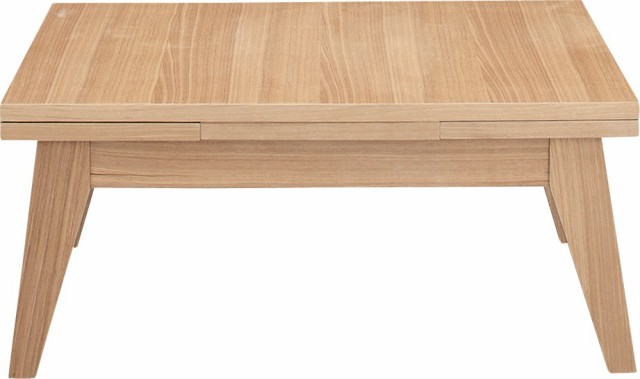 単品 エクステンション 伸長式 伸びる 可変式 延長 テーブル 机 Ｓ ナチュラル  送料無料の通販は