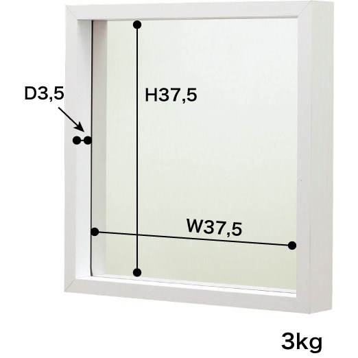 MUROミラーL (数量1) ホワイト 白 送料無料 キャスター付き 鏡