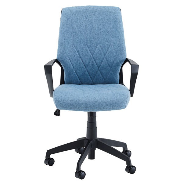 単品 オフィス 事務用 チェア (イス 椅子) ブルー 青  送料無料の通販は