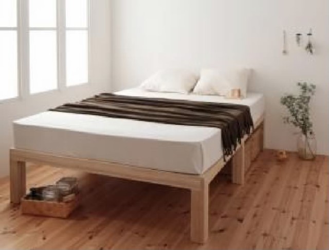 セミシングルベッド すのこ 蒸れにくく 通気性が良い ベッド ベッドフレームのみ 単品 総桐ヘッドレスすのこ ベッド( 幅 :セミシングル)(のサムネイル