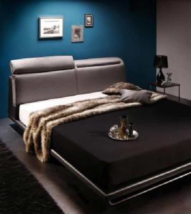 キングサイズベッド 黒 デザインベッド プレミアムボンネルコイル