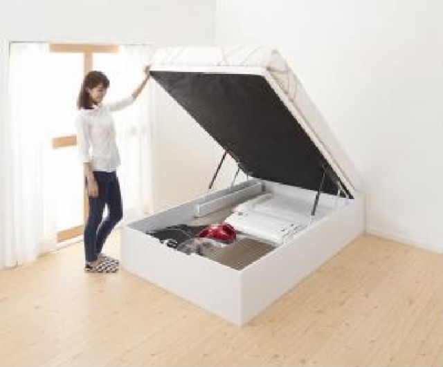 セミシングルベッド 白 大容量 大型 整理 収納 ベッド マルチラス
