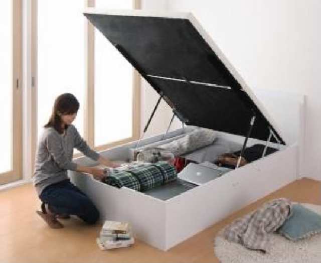 セミシングルベッド 茶 大容量 大型 整理 収納 ベッド用ベッドフレーム