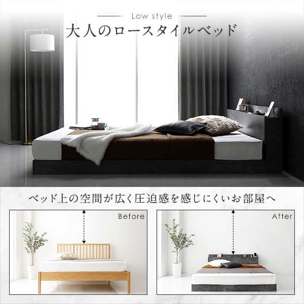 新品ベッド家具一覧ベッド セミダブル ポケットコイルマットレス付き ストーングレー