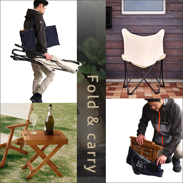 フォールディングテーブル 机 ＆チェア (イス 椅子) 3点セット テーブル 約幅40cm チェア 約幅73.5cm 同色2脚組 カーキナチュラル アウトの通販は