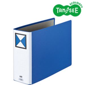 （まとめ）両開きパイプ式ファイル A4-E 80mmとじ 青 10冊 スタイリッシュな青のカバーで、使いやすさも抜群 A4サイズの両開きパイプ式ファイル、80mm厚で10冊セット 整理整頓が得意なあなたにぴったりのアイテムです 送料無料の通販は