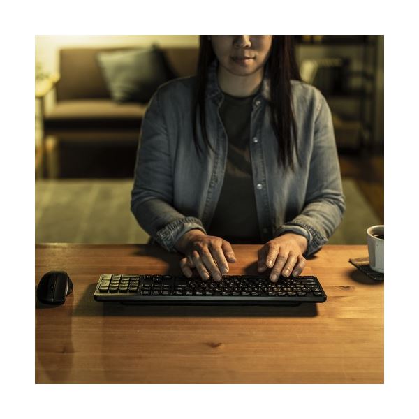 ワイヤレス静音キーボード SKB-WL37BK 静かで快適なワイヤレス静音キーボード キー入力音を気にせず、集中力を高め、ストレスフリーなタイピングを実現 自由な位置で使え、デスク周りもスッキリ 快適なキータイピングを求める方におすすめ 送料無料