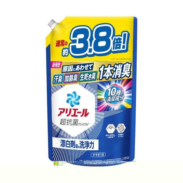 （まとめ） P＆Gアリエール ジェル つめかえ用 ウルトラジャンボサイズ 1.55kg 1パック 【×5セット】 （まとめ） P＆Gアリエール ジェル