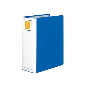 （まとめ）チューブファイル＜エコ＞ 片開き A4タテ 100mmとじ 青 10冊 送料無料